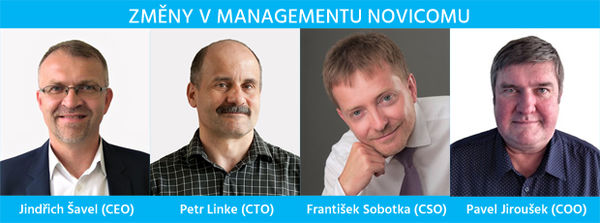 Změny a rozšíření manažerského týmu společnosti Novicom, českého výrobce IT security řešení